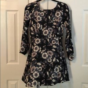 Floral long sleeve free people dress